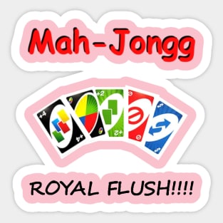 Mah-Jongg Royal Flush Sticker